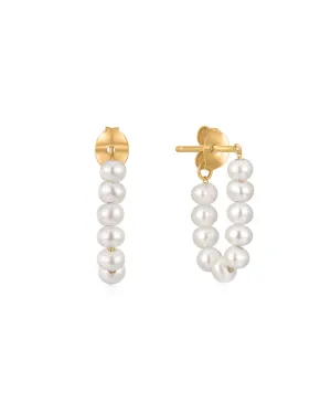 14k gold Freshwater Pearl Strand Earrings