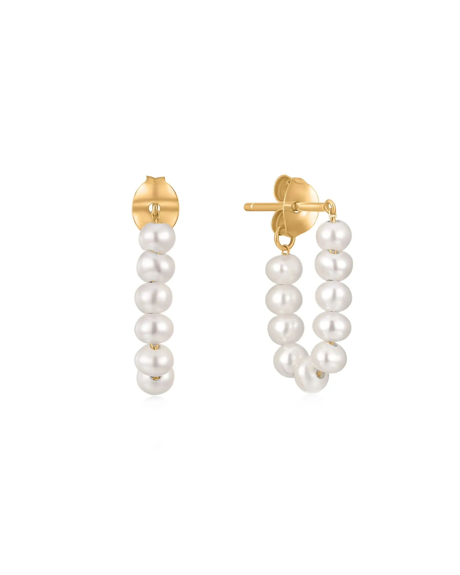 14k gold Freshwater Pearl Strand Earrings