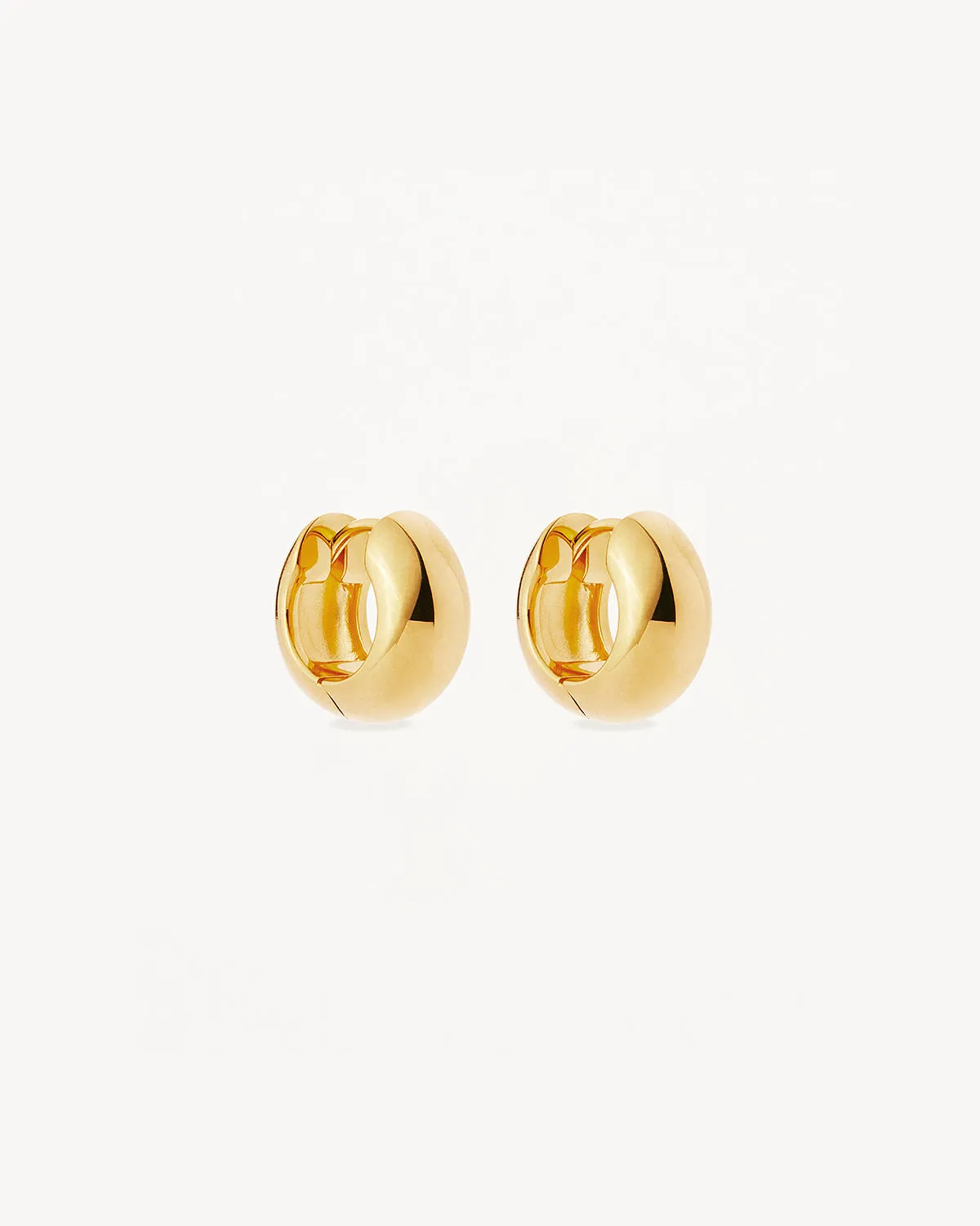 18k Gold Vermeil Bold Huggie Hoops