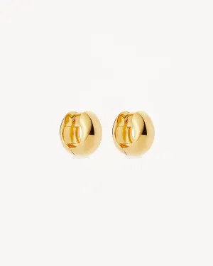 18k Gold Vermeil Bold Huggie Hoops