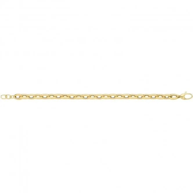 9CT Yellow Gold Hollow Bracelet BR693