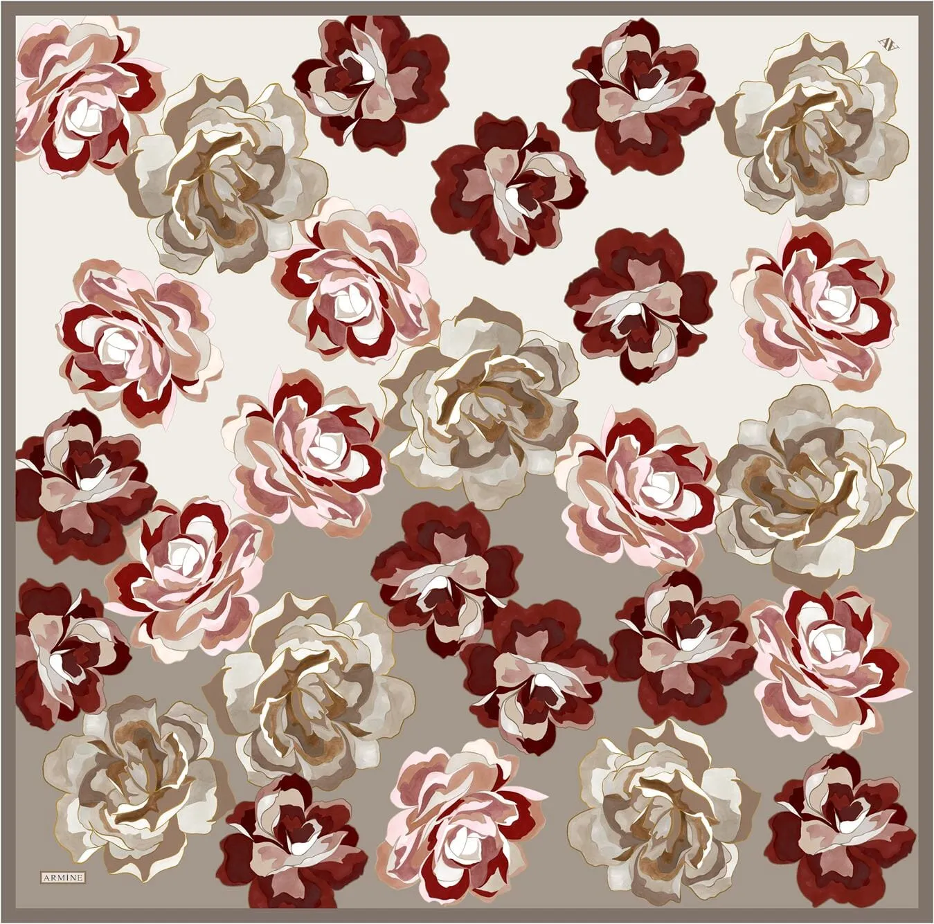 Armine Blooming Elegance Silk Scarf #1