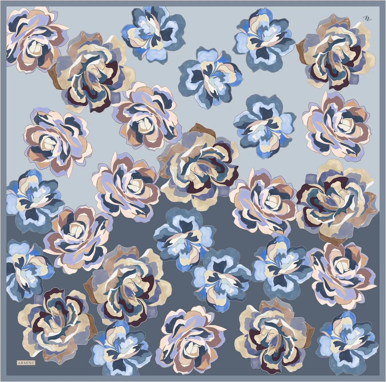 Armine Blooming Elegance Silk Scarf #34