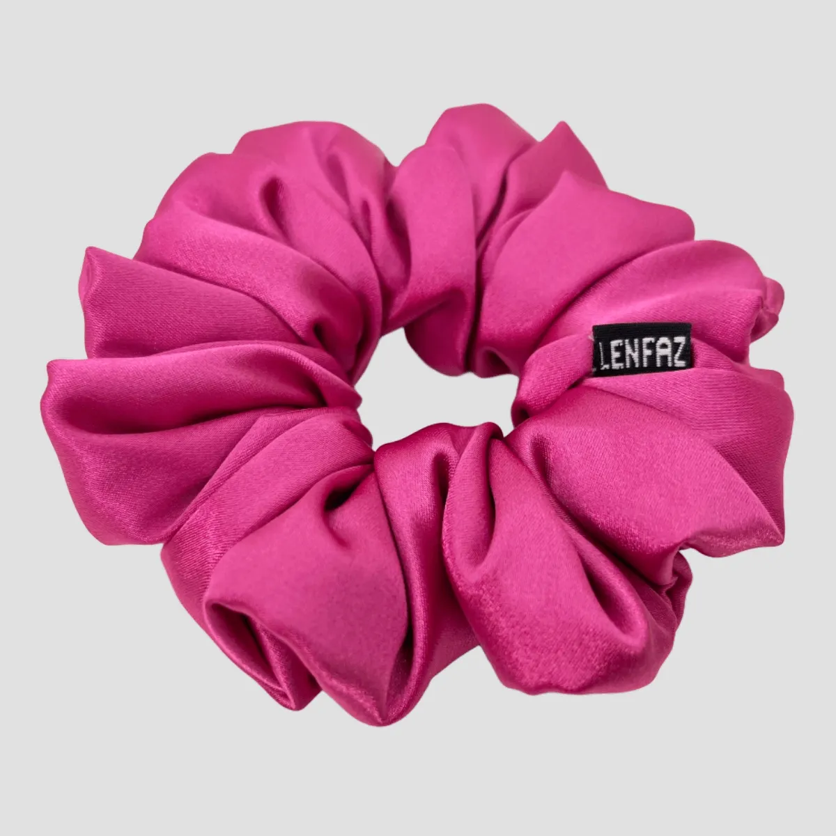 Barbie Pink Satin Silk Scrunchie