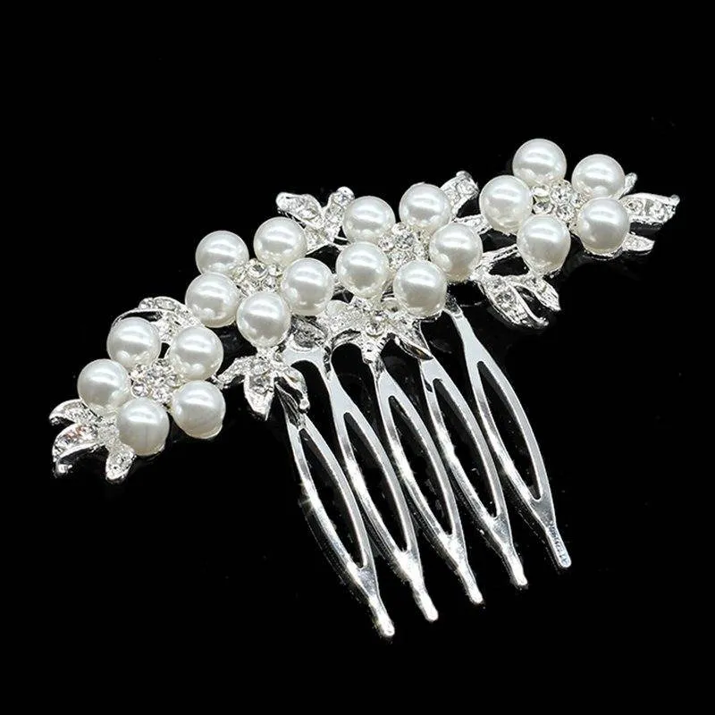 Beaded Beauty Crystal Accented Hair Comb