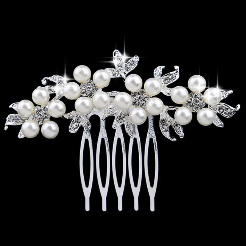 Beaded Beauty Crystal Accented Hair Comb