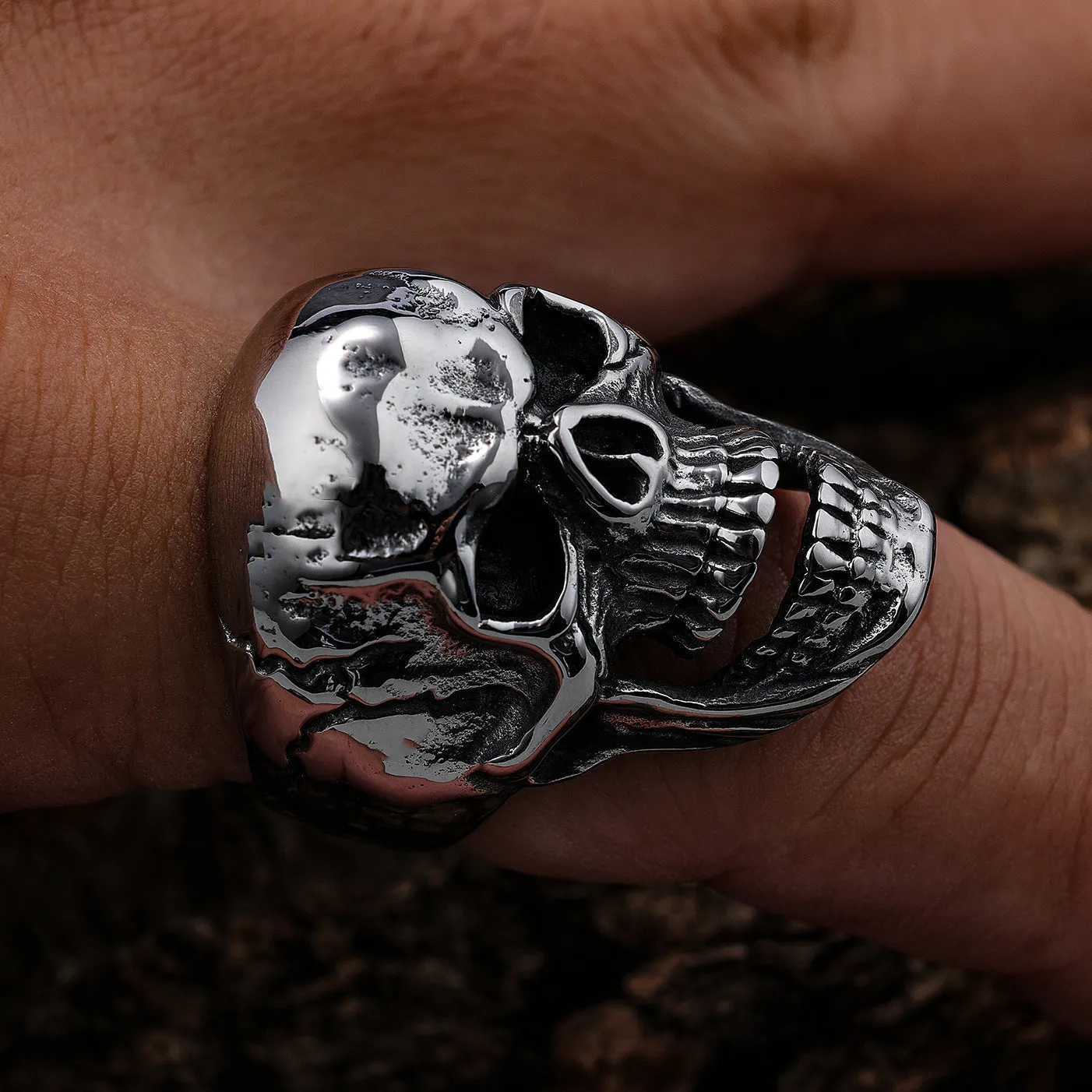 Biker Skull Ring