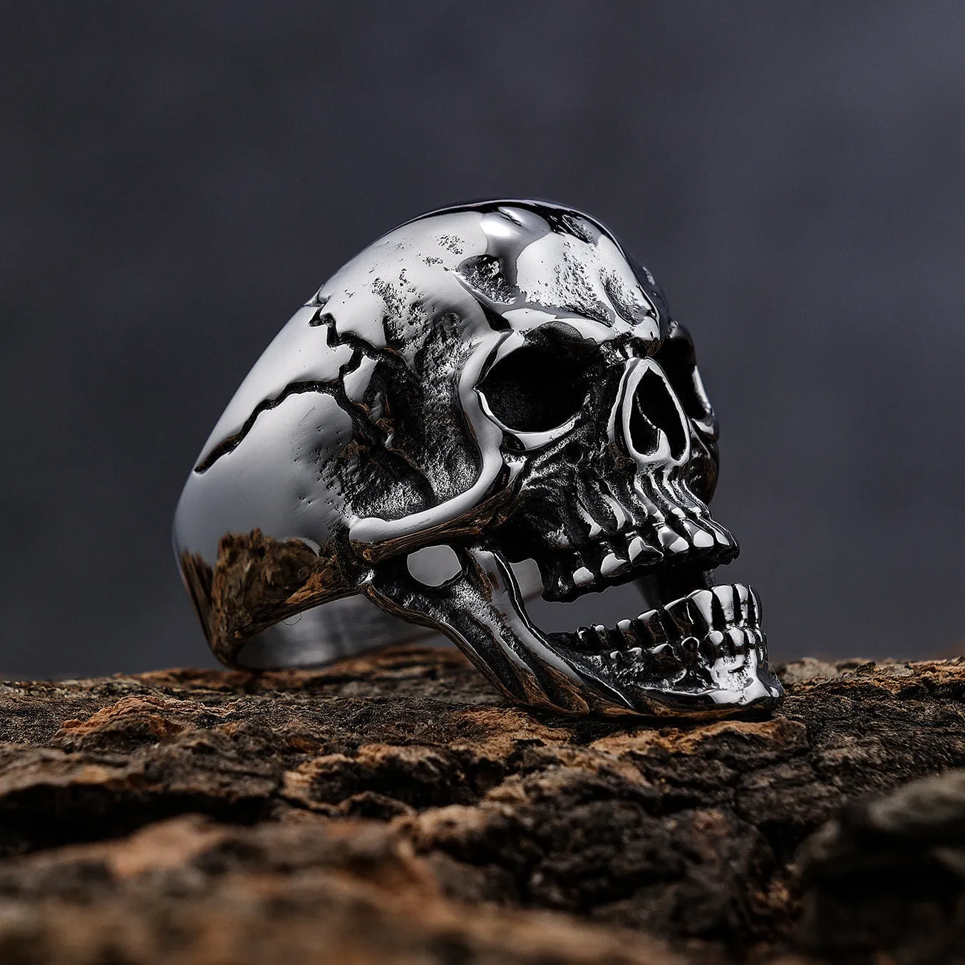 Biker Skull Ring