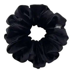 Black Diamond Oversized Velvet Scrunchie