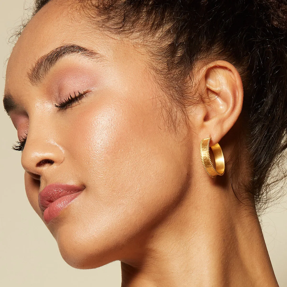 Bold Spirit Gold Hoop Earrings