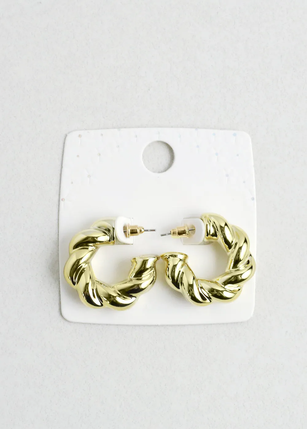 Bold Twisted Hoop Earrings