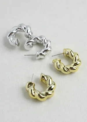 Bold Twisted Hoop Earrings