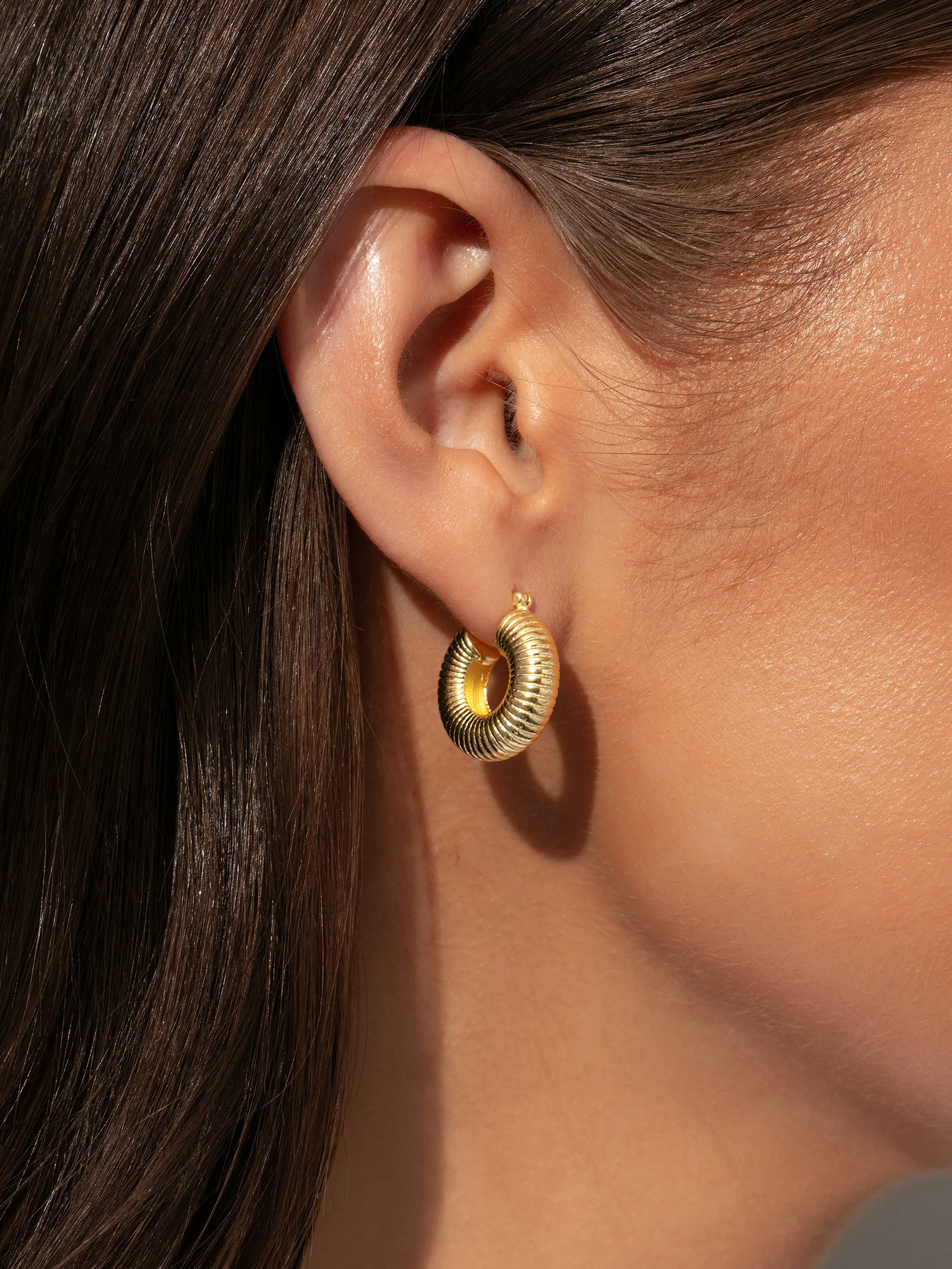 Bold Vermeil Hoop Earrings