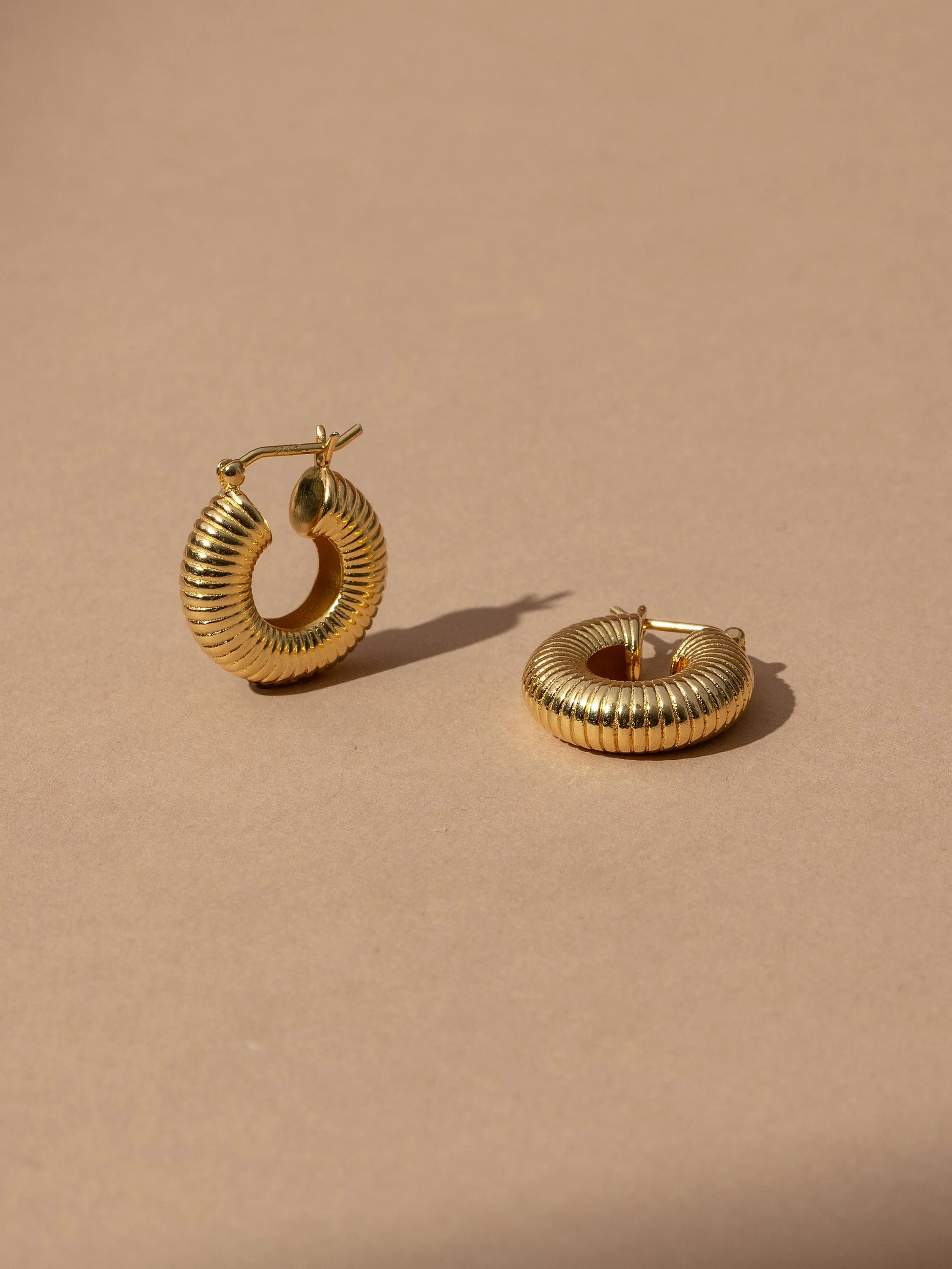 Bold Vermeil Hoop Earrings