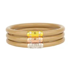 BuDhaGirl | Set of Three | Three Kings All Weather Bangles in Sand