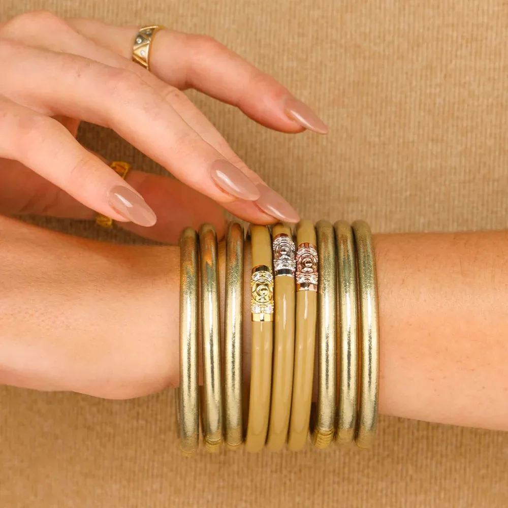 BuDhaGirl | Set of Three | Three Kings All Weather Bangles in Sand