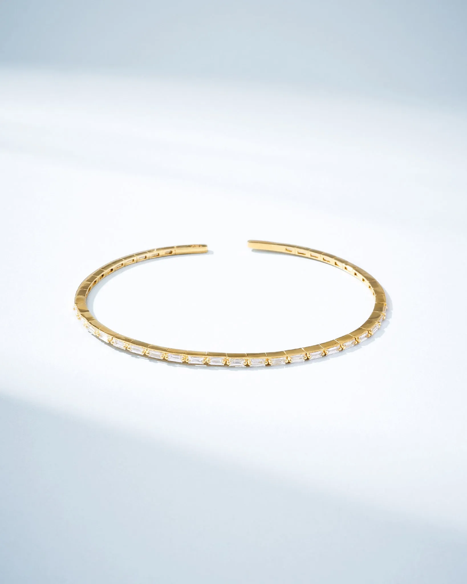 Classic Diamond Thin Bangle