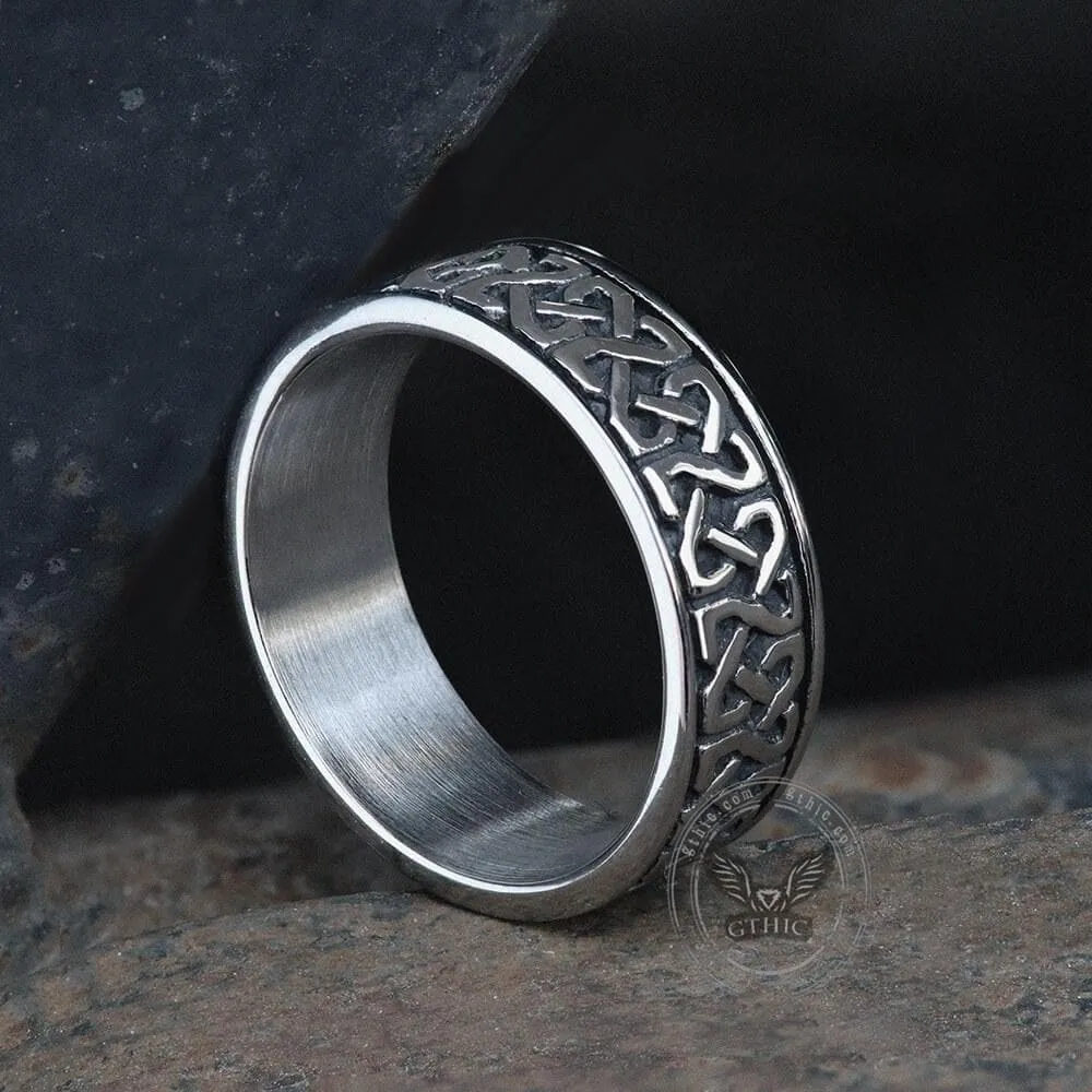 Classic Pattern Stainless Steel Ring