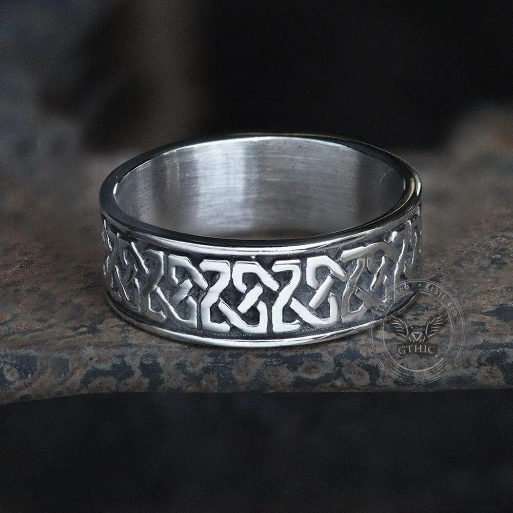 Classic Pattern Stainless Steel Ring