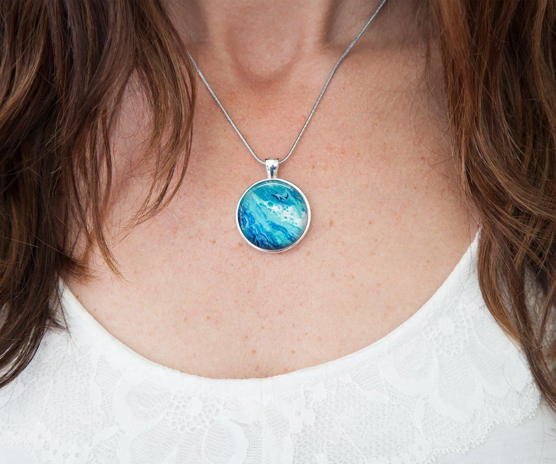 Coastal Breeze Circle Necklace | Beach Jewelry