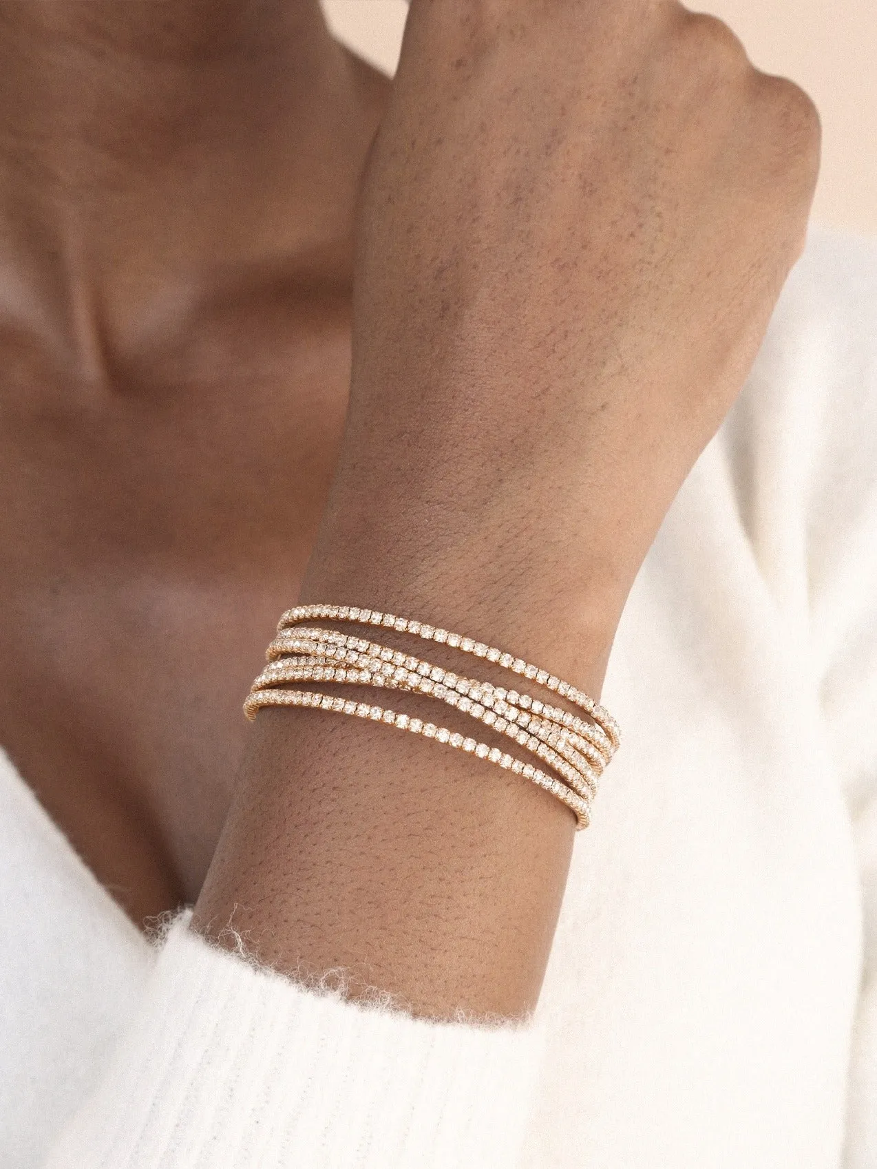 Crystal Strand Cuff