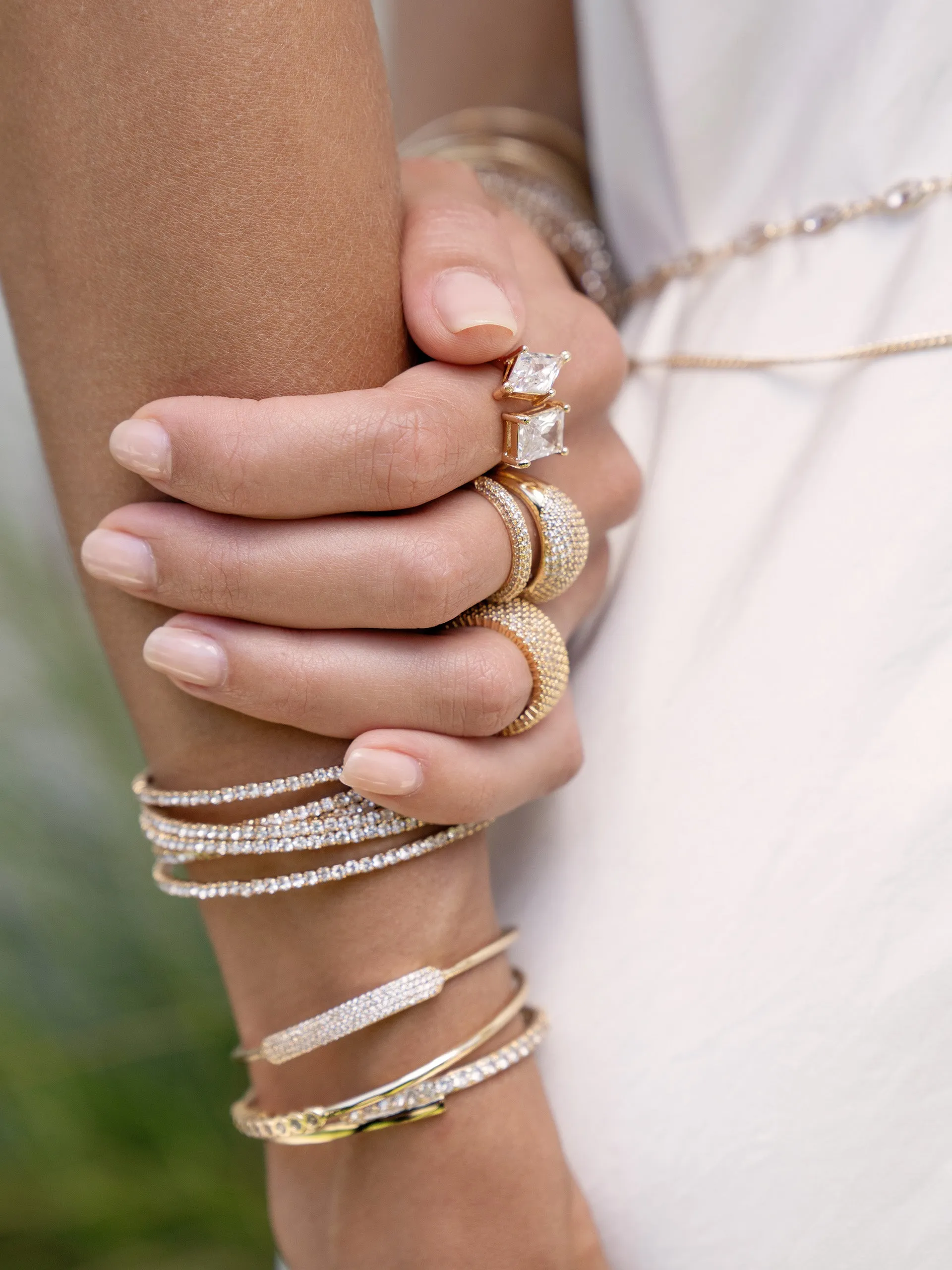 Crystal Strand Cuff