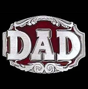 Dad 3D Enameled Belt Buckle