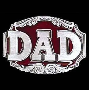 Dad 3D Enameled Belt Buckle