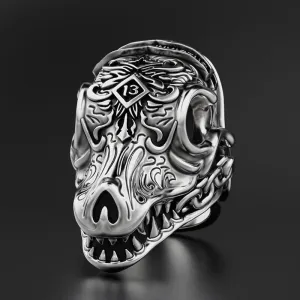 Days Gone Morior Invictus Sterling Silver Ring