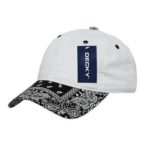 Decky Trendy Paisley Bandanna Polo 6 Panel Baseball Snapbacks Hats Caps Unisex