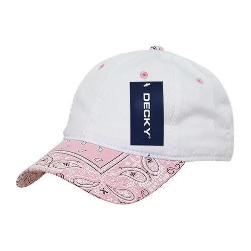 Decky Trendy Paisley Bandanna Polo 6 Panel Baseball Snapbacks Hats Caps Unisex