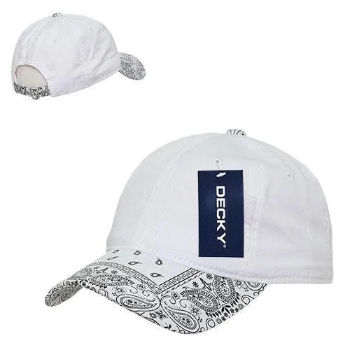 Decky Trendy Paisley Bandanna Polo 6 Panel Baseball Snapbacks Hats Caps Unisex