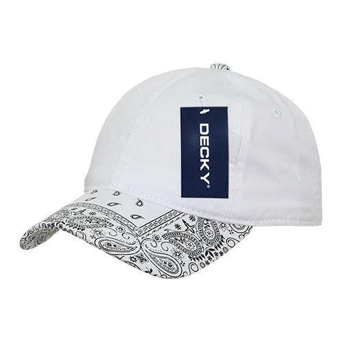 Decky Trendy Paisley Bandanna Polo 6 Panel Baseball Snapbacks Hats Caps Unisex