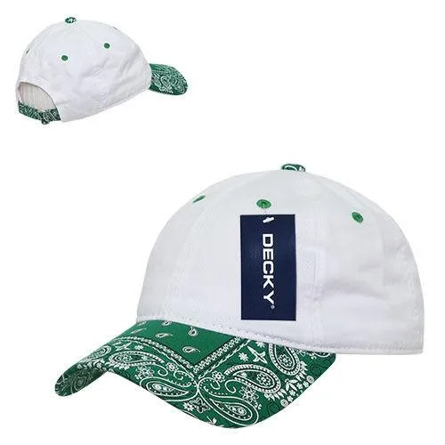 Decky Trendy Paisley Bandanna Polo 6 Panel Baseball Snapbacks Hats Caps Unisex