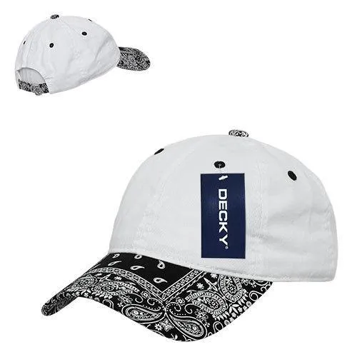 Decky Trendy Paisley Bandanna Polo 6 Panel Baseball Snapbacks Hats Caps Unisex