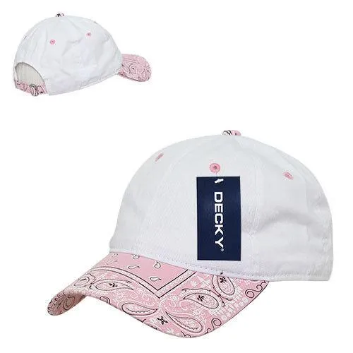 Decky Trendy Paisley Bandanna Polo 6 Panel Baseball Snapbacks Hats Caps Unisex