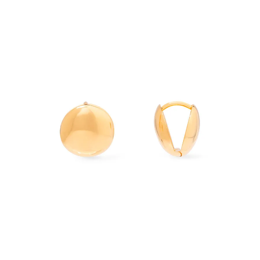 Dome 14K Gold Vermeil Stud Earrings