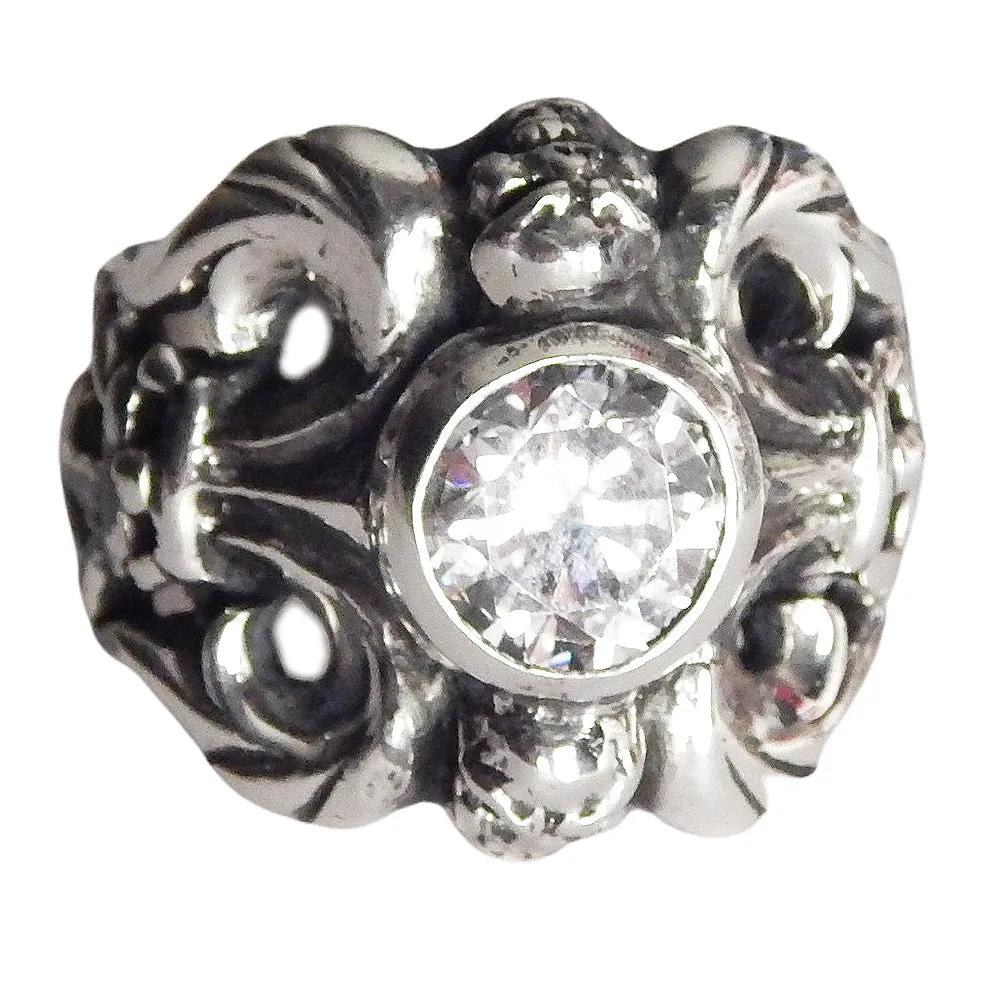 DOUBLE CROSS by Travis Walker - "MONARCH RING" w/ Brilliant 10mm CZ Stone