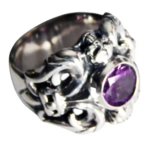 DOUBLE CROSS by Travis Walker - "MONARCH RING" with Alexandrite CZ Stone