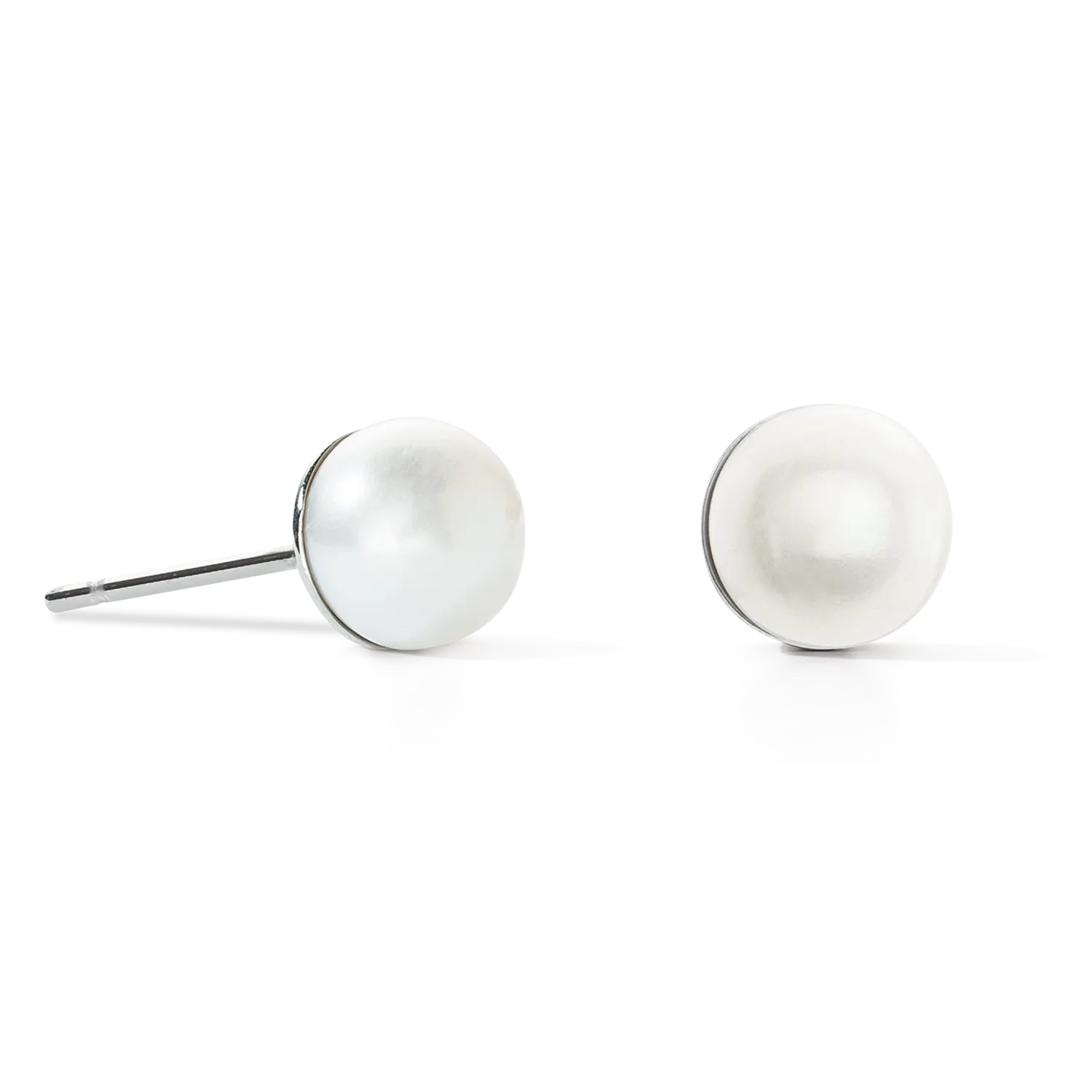 Earrings Classic Freshwater Pearl silver