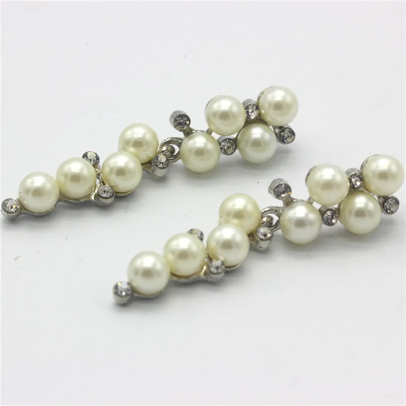 Fashion Brand New Design Elegant Crystal and Pearl Drop Long Earrings For Woman hoop Gift Jewelry