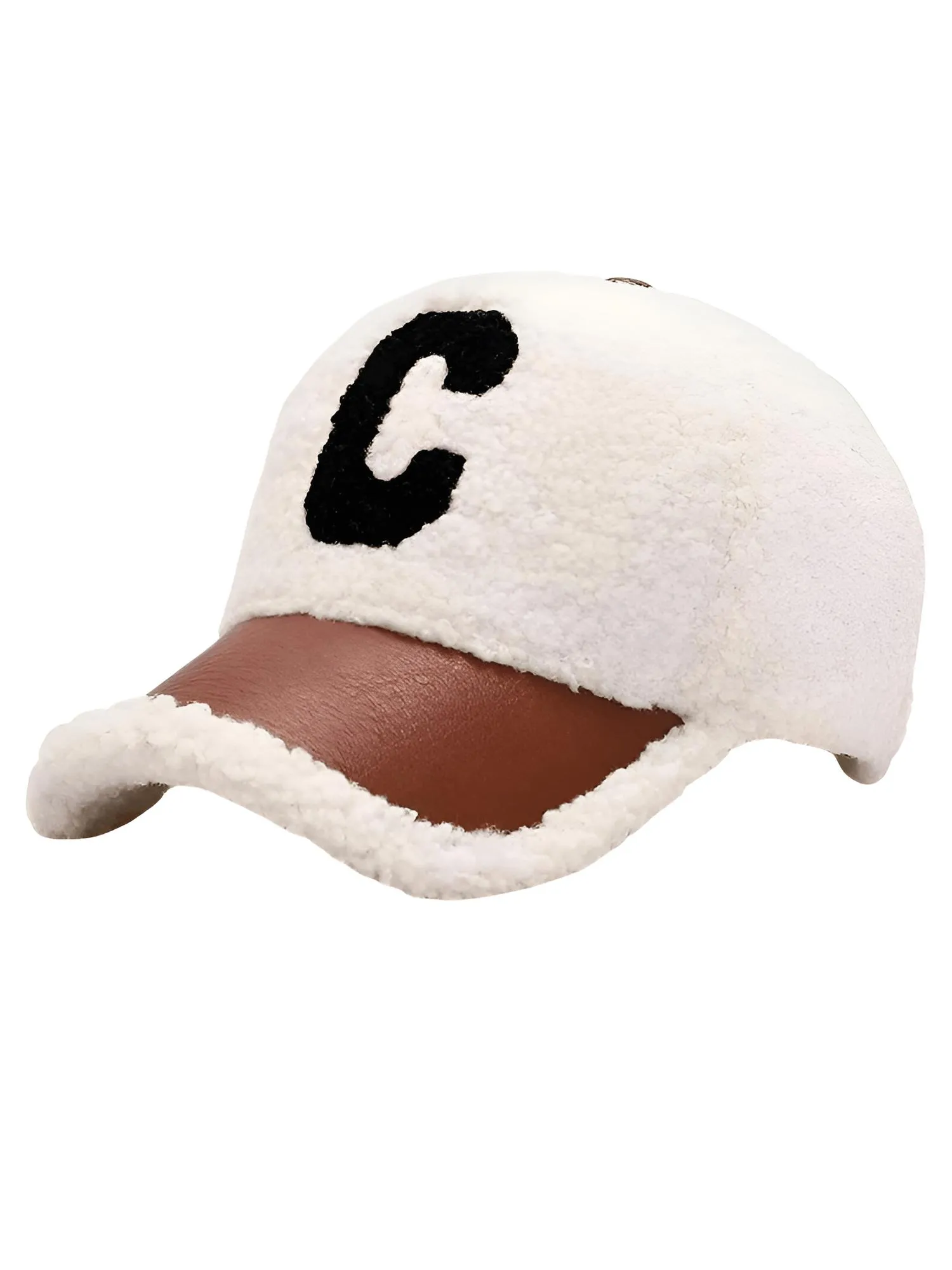 Faux Lamb's Wool Teddy Baseball Caps