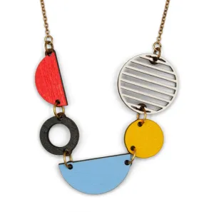 Five Abstract Shapes Necklace