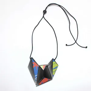 Geometric Decoupage Olympia Pendant Necklace