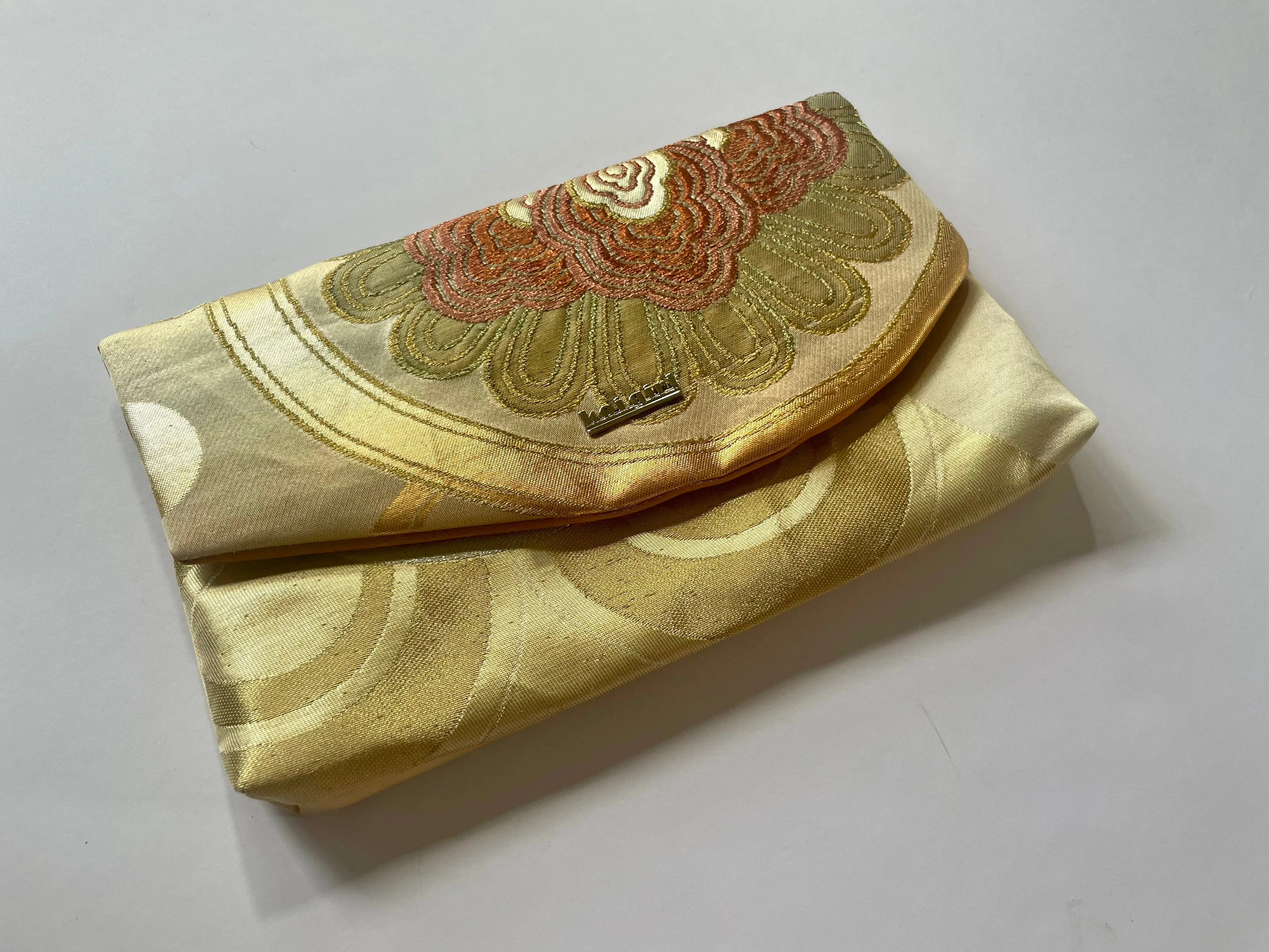 Gold and Pink Kiri Clutch