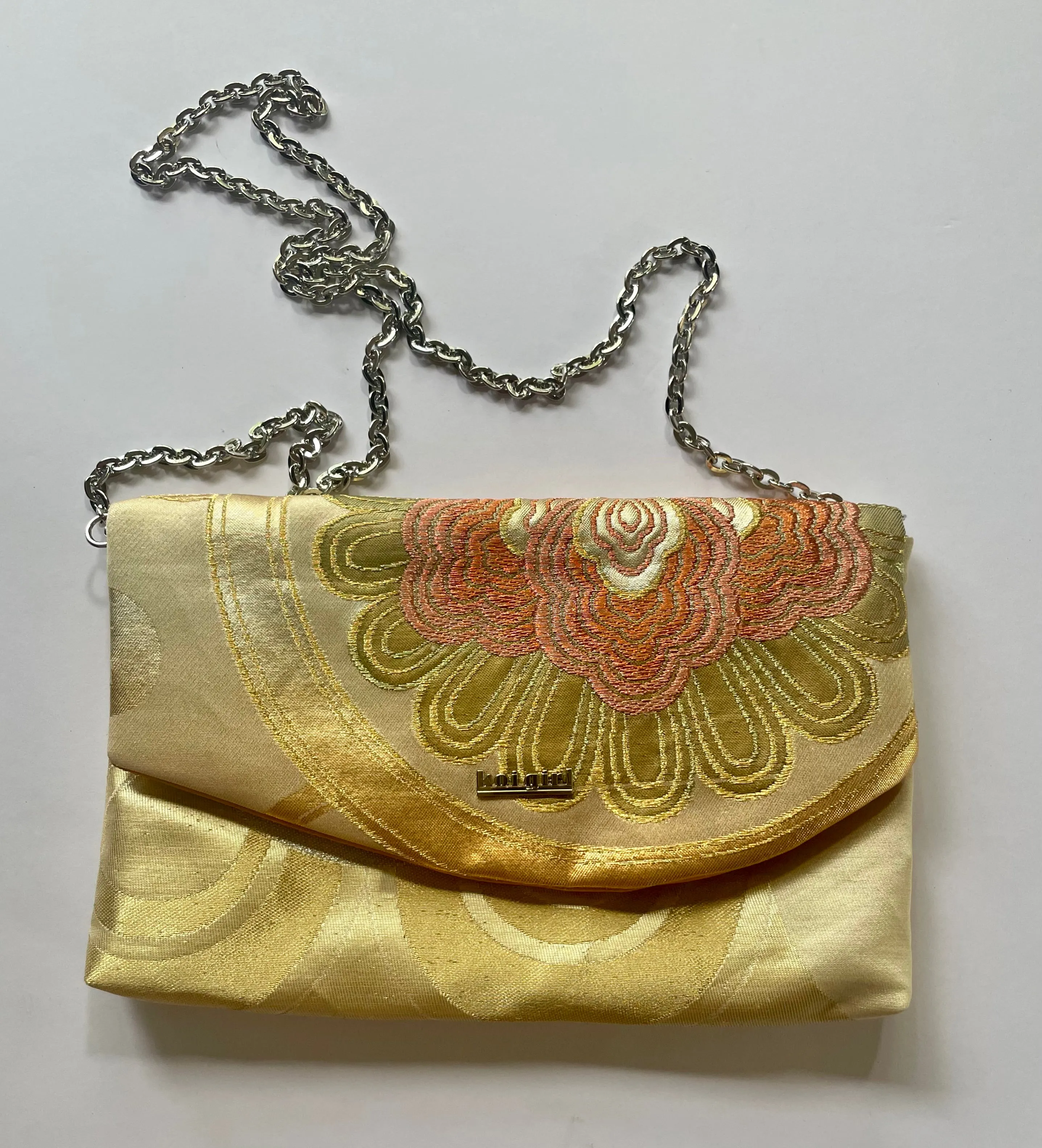 Gold and Pink Kiri Clutch