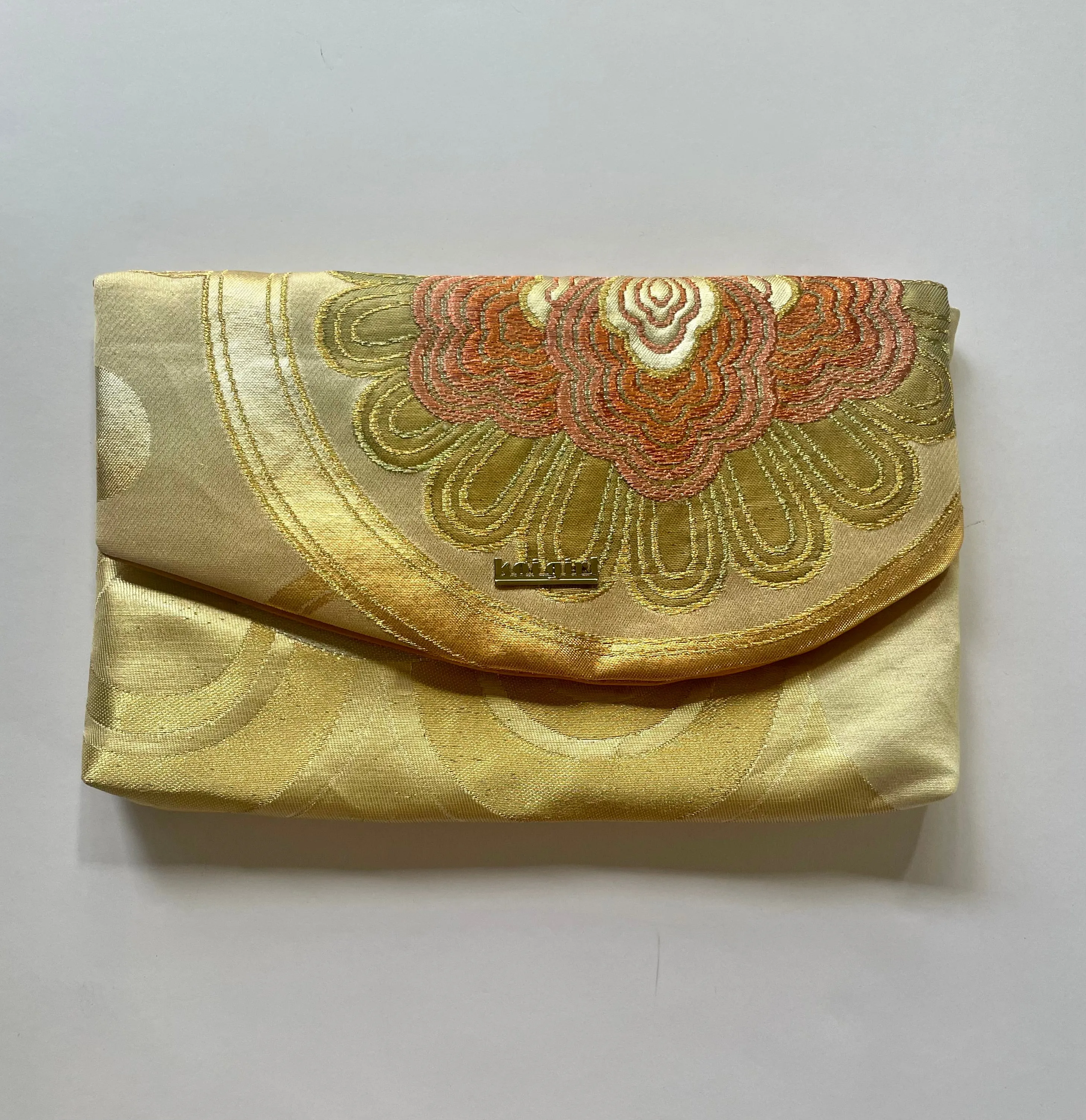 Gold and Pink Kiri Clutch