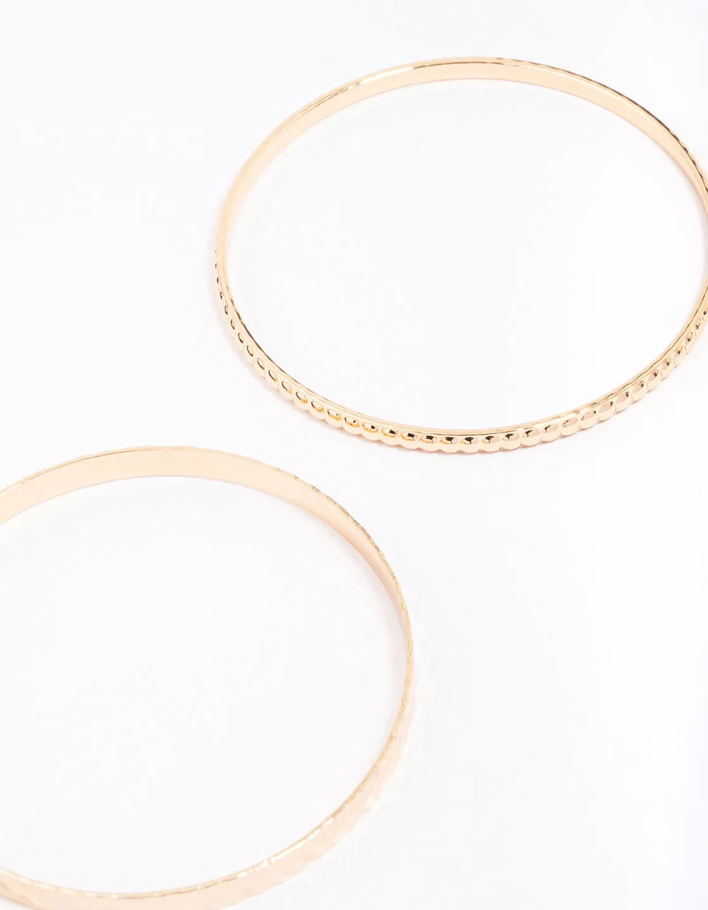 Gold Woven Bangle 3-Pack