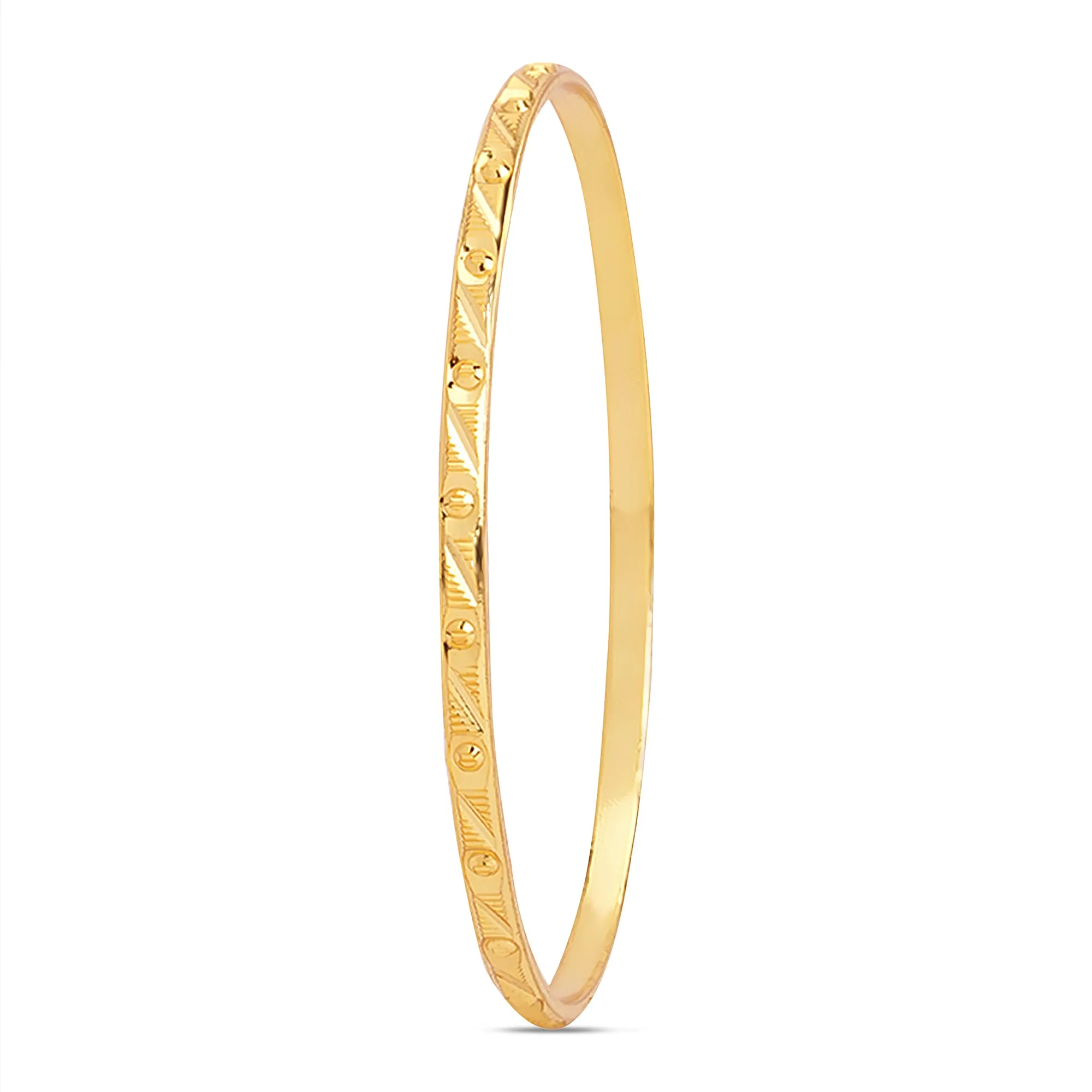 Golden Abstracts Gold Plated 925 Sterling Silver Bangles