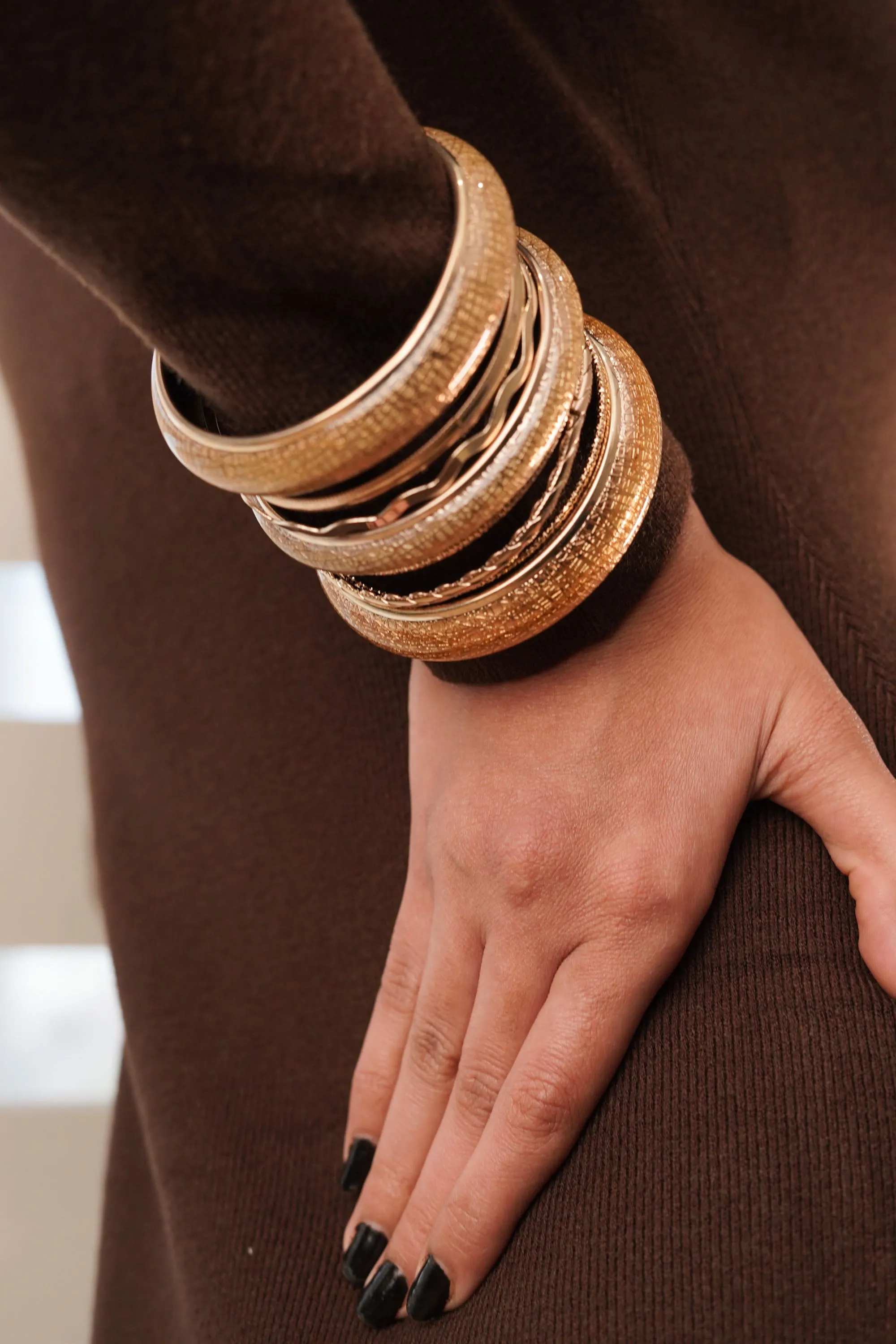 Golden Egyptian Bangle Set